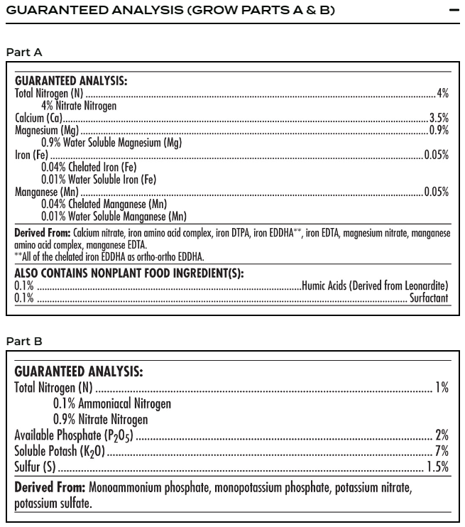 Advanced Nutrients Connoisseur Grow or Bloom A & B – 250ml