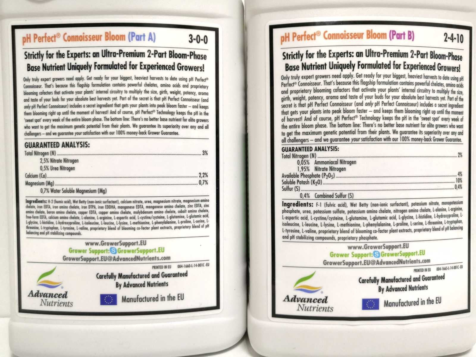 Advanced Nutrients Connoisseur Grow or Bloom A & B – 250ml