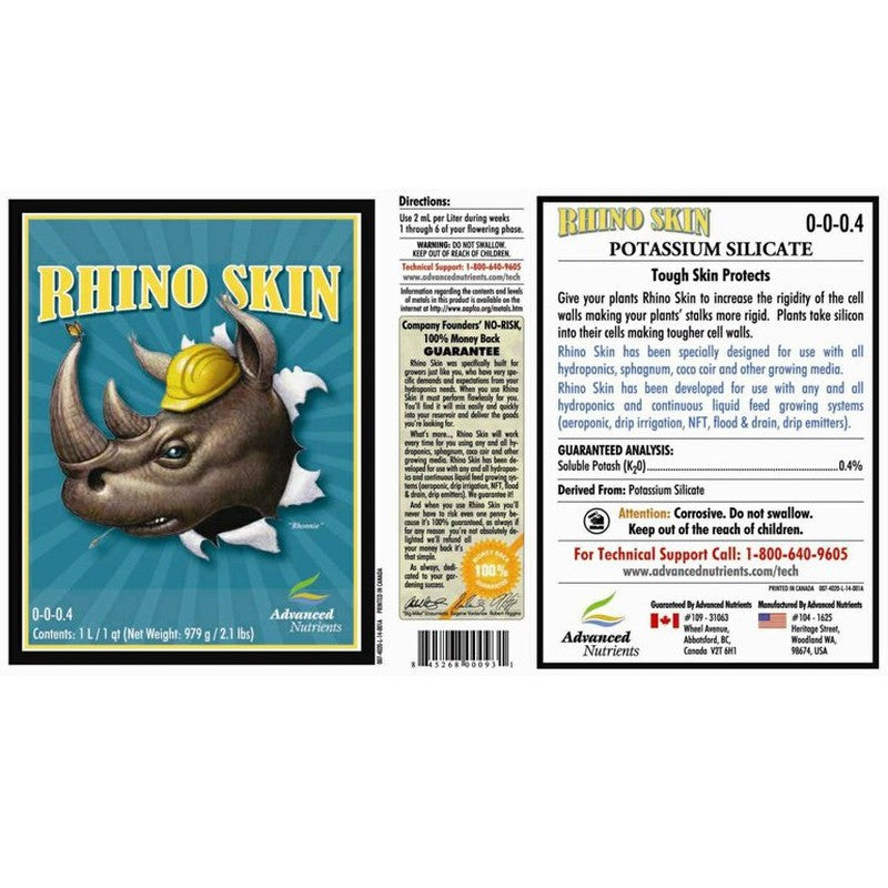 Advanced Nutrients Rhino Skin – Silica Supplement for Stronger Plants