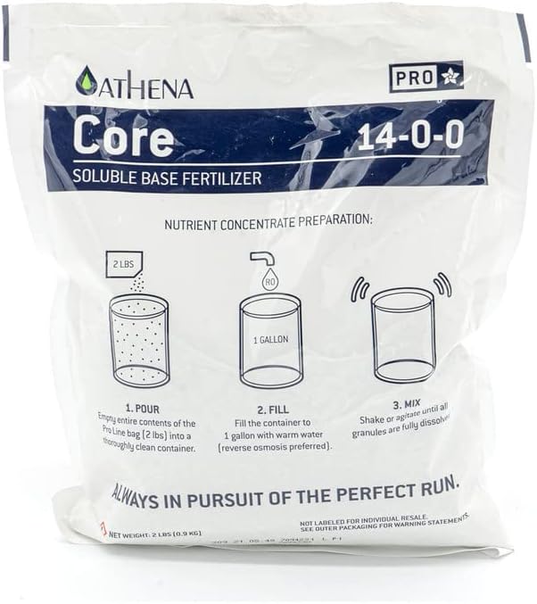 Athena Pro Grow, Bloom & Core – 2 lbs Water Soluble Nutrients Set