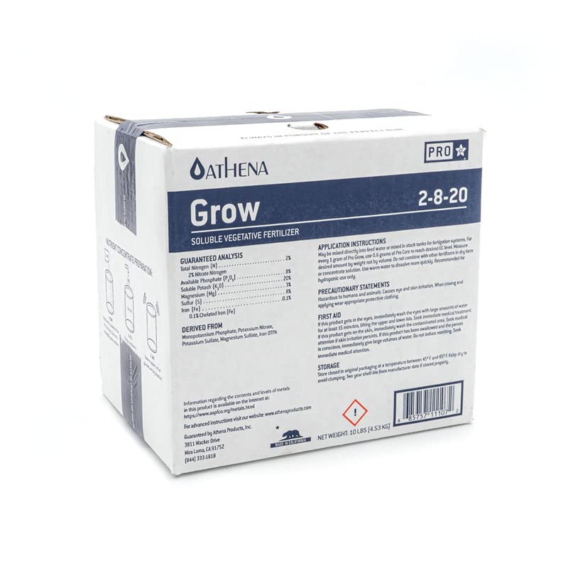 Athena Pro Grow, Bloom & Core – 2 lbs Water Soluble Nutrients Set