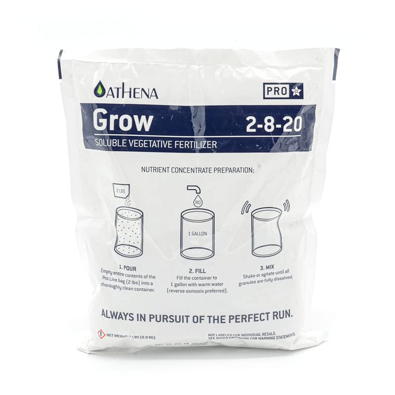 Athena Pro Grow, Bloom & Core – 2 lbs Water Soluble Nutrients Set