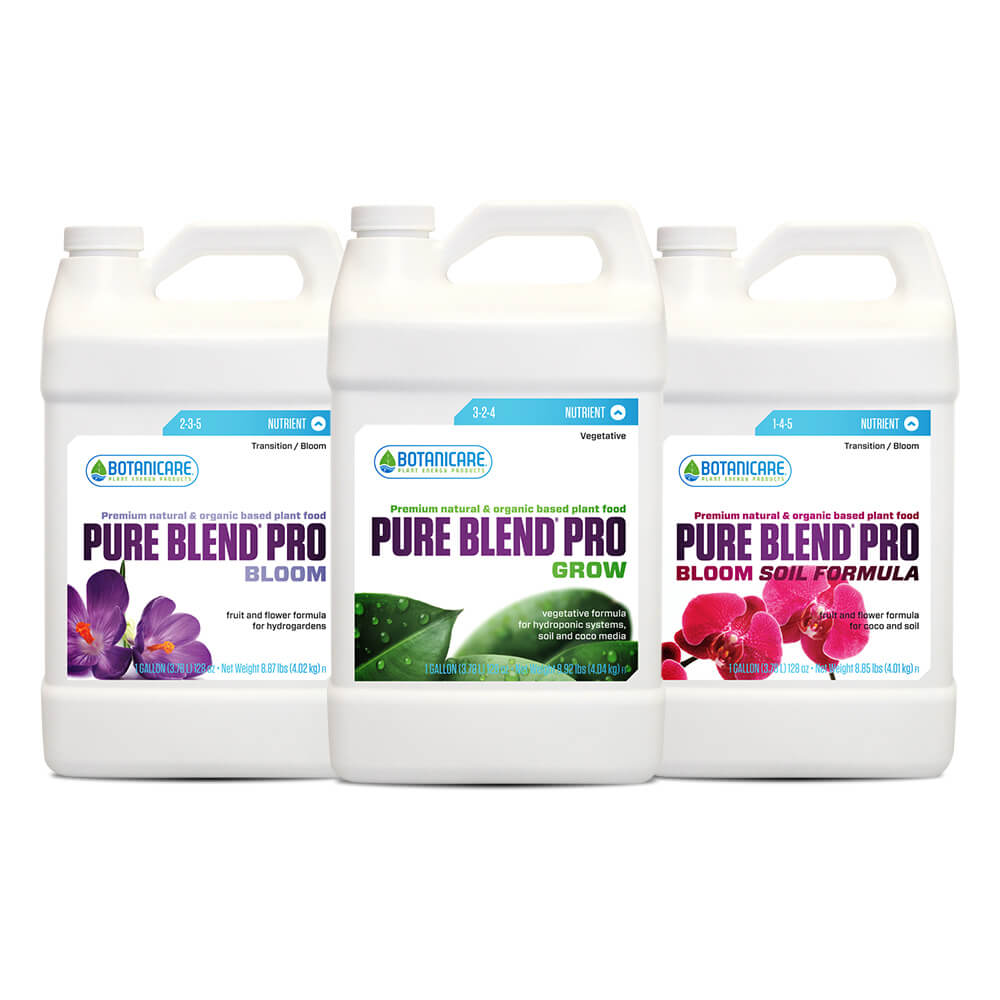 Botanicare Pure Blend Pro Plant Nutrients 1 Quart – Grow & Bloom Formulas for Soil, Coco, or Hydroponics