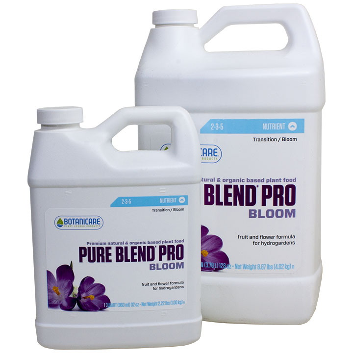 Botanicare Pure Blend Pro Plant Nutrients 1 Quart – Grow & Bloom Formulas for Soil, Coco, or Hydroponics