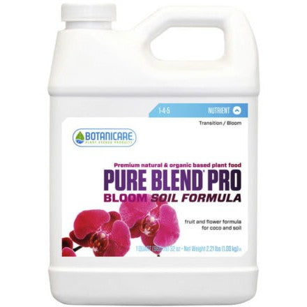Botanicare Pure Blend Pro Plant Nutrients 1 Quart – Grow & Bloom Formulas for Soil, Coco, or Hydroponics