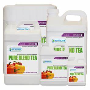 Botanicare Pure Blend Tea 1 Quart – Organic-Based Plant Enhancer for Vegetables, Herbs & Indoor Gardening