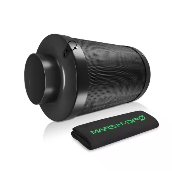 Mars Hydro 4" Carbon Filter Scrubber with Ducting – Indoor Odor Control
