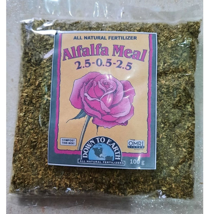 Down To Earth Alfalfa Meal 2.5-0.5-2.5 – Organic Plant-Based Fertilizer for Vegetables & Flowers