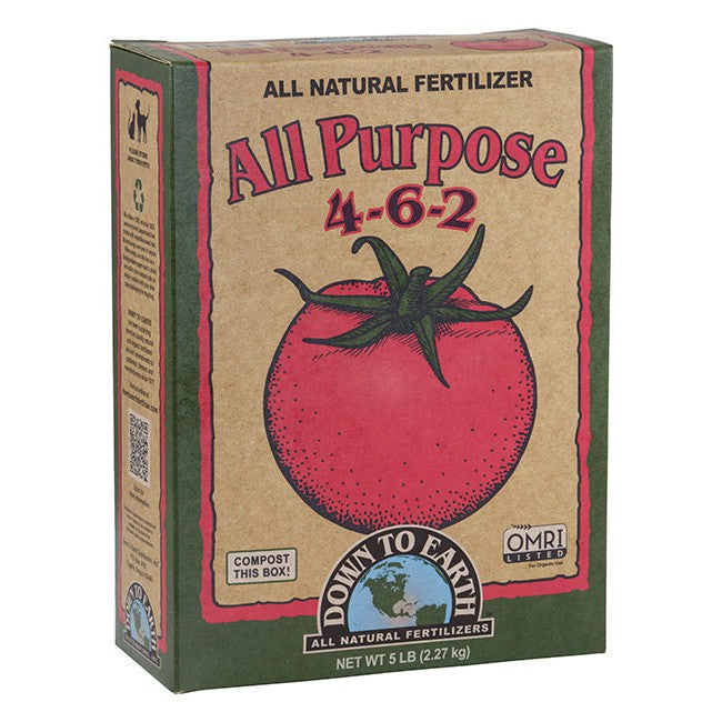 Down To Earth All Purpose 4-6-2 – Organic Fertilizer for Vegetables, Herbs & Flowers