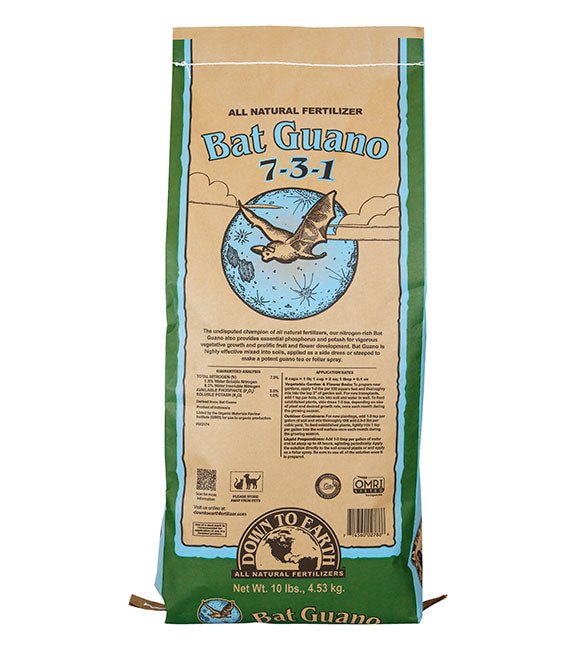 Down to Earth Bat Guano 7-3-1 – Organic Nitrogen Fertilizer for Vegetables & Herbs