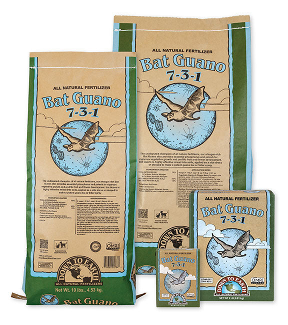 Down to Earth Bat Guano 7-3-1 – Organic Nitrogen Fertilizer for Vegetables & Herbs