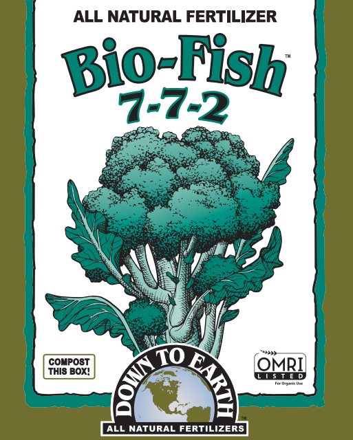 Down to Earth Bio-Fish 7-7-2 – Organic All-Purpose Fertilizer for Vegetables & Herbs