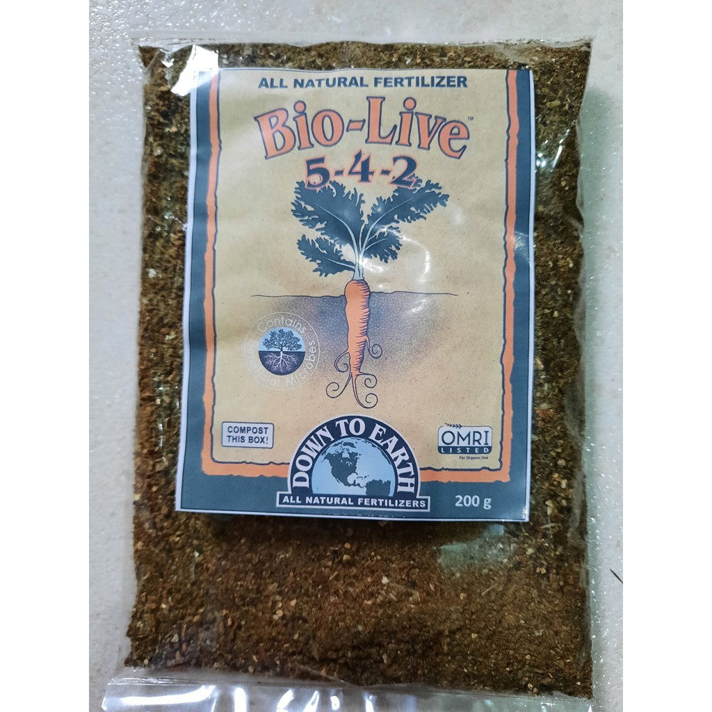 Down to Earth Bio-Live 5-4-2 – Organic Root & Bloom Fertilizer for Vegetables & Herbs