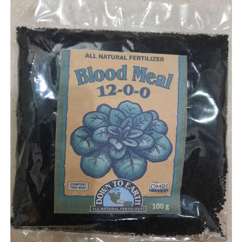 Down to Earth Blood Meal 12-0-0 – High Nitrogen Organic Fertilizer for Leafy Greens & Vegetables