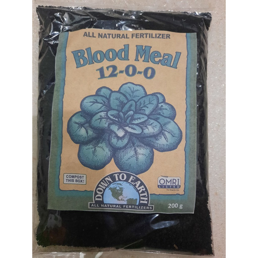 Down to Earth Blood Meal 12-0-0 – High Nitrogen Organic Fertilizer for Leafy Greens & Vegetables