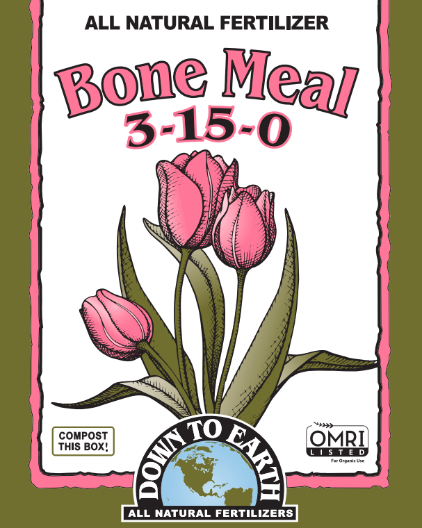 Down to Earth Bone Meal 3-15-0 – Organic Phosphorus Fertilizer for Roots & Flowering