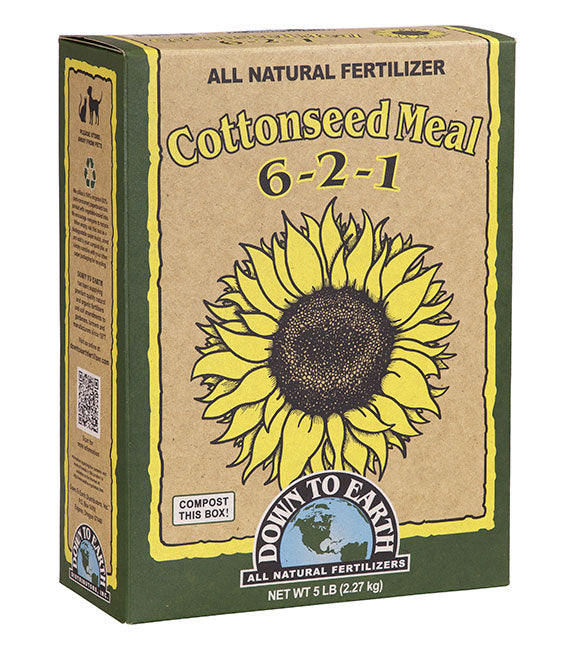 Down to Earth Cottonseed Meal 6-2-1 – Organic Plant-Based Fertilizer