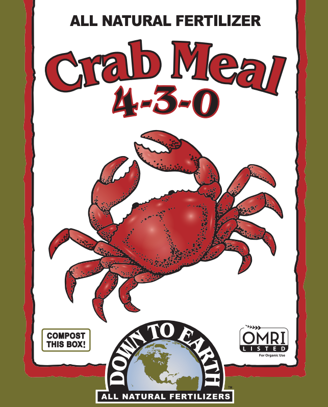 Down to Earth Crab Meal 4-3-0 – Organic Fertilizer for Vegetables & Soil Health