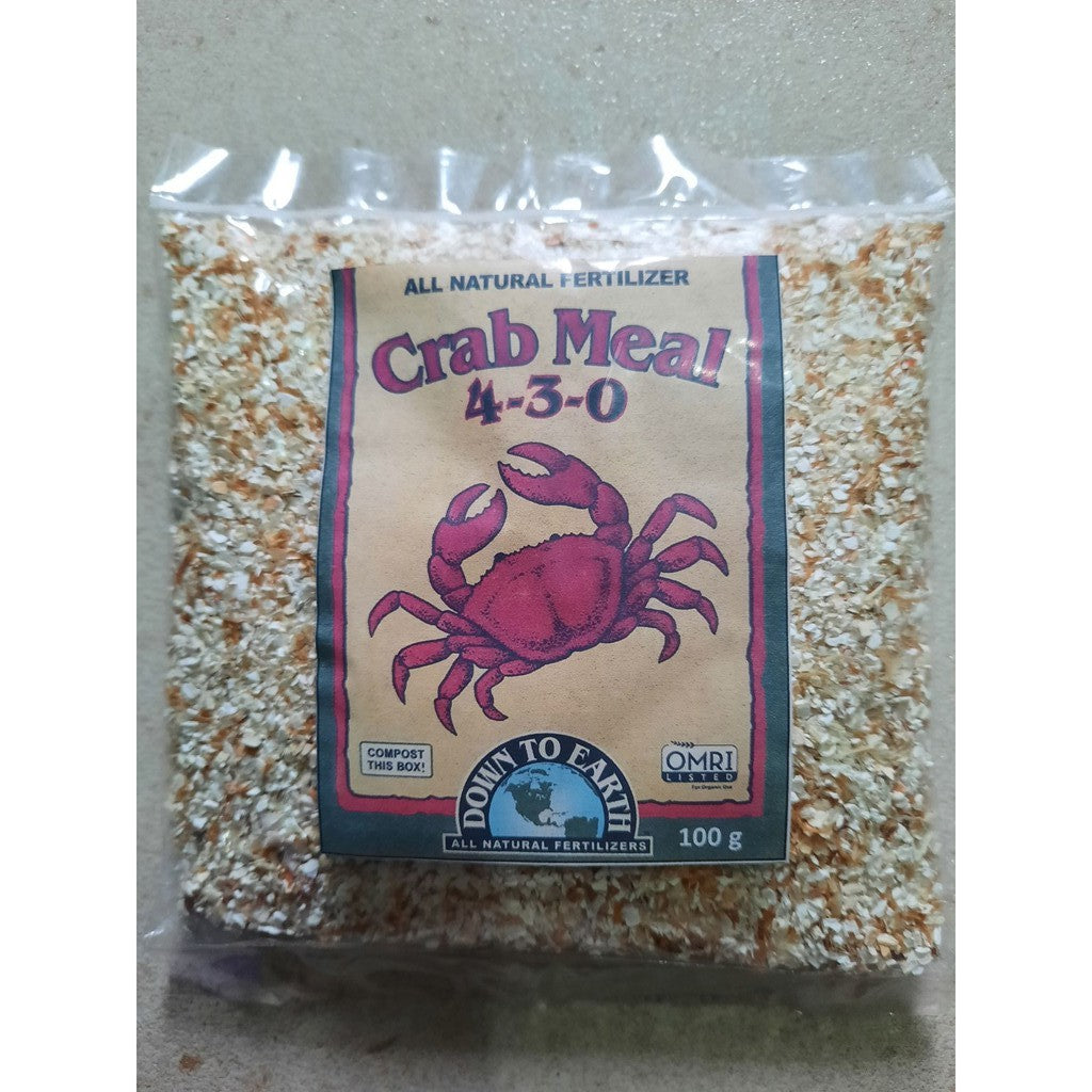 Down to Earth Crab Meal 4-3-0 – Organic Fertilizer for Vegetables & Soil Health
