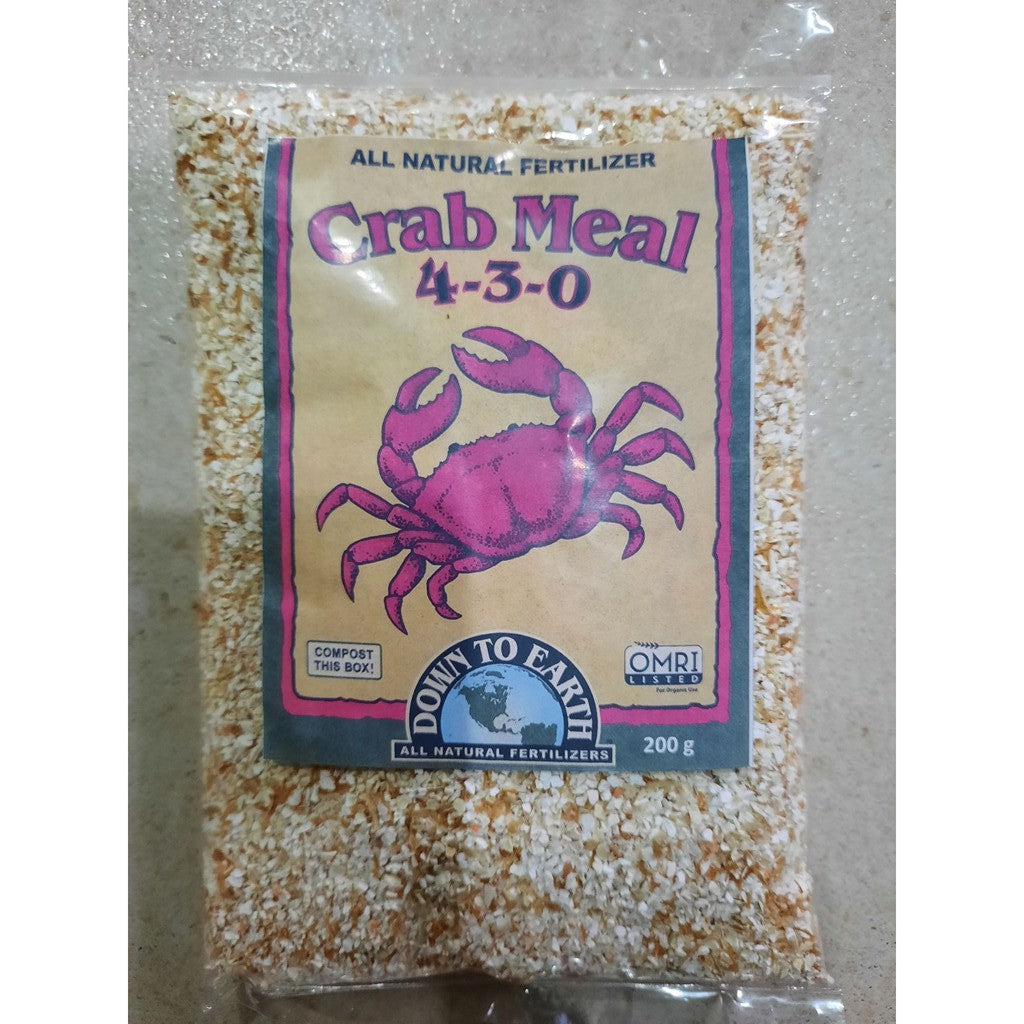Down to Earth Crab Meal 4-3-0 – Organic Fertilizer for Vegetables & Soil Health