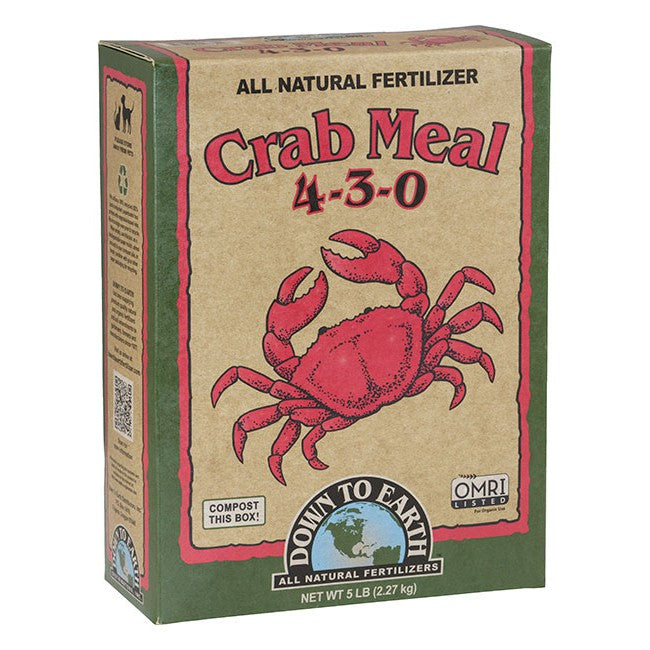 Down to Earth Crab Meal 4-3-0 – Organic Fertilizer for Vegetables & Soil Health
