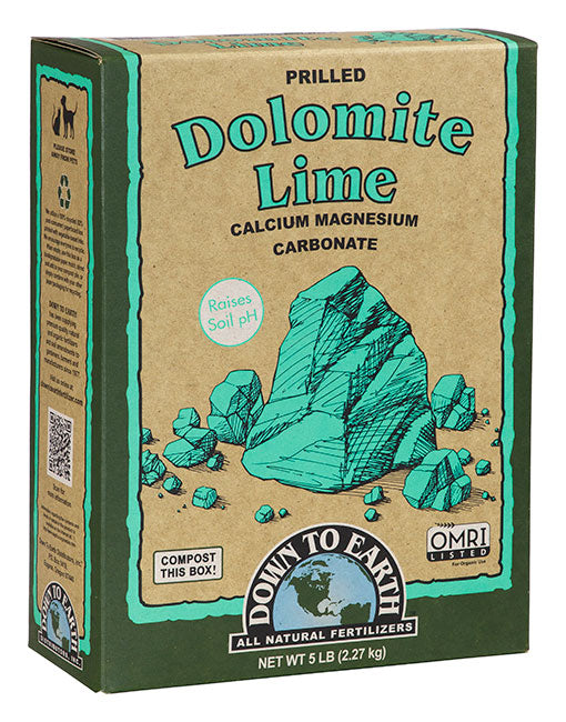 Down to Earth Dolomite Lime – Soil pH Conditioner for Plants