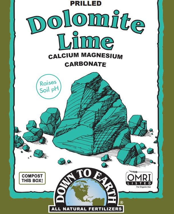 Down to Earth Dolomite Lime – Soil pH Conditioner for Plants