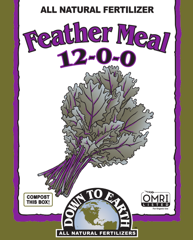 Down to Earth Feather Meal 12-0-0 – Organic Nitrogen Fertilizer