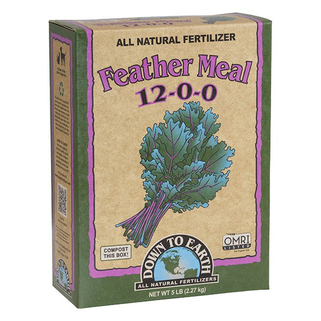 Down to Earth Feather Meal 12-0-0 – Organic Nitrogen Fertilizer