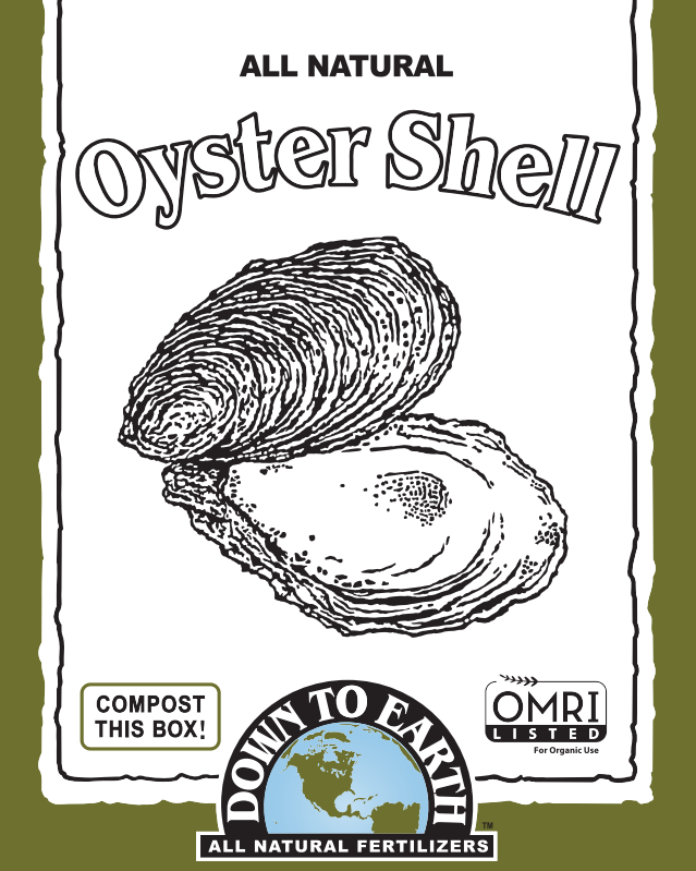Down to Earth Oyster Shell – Organic Calcium Fertilizer for Garden & Indoor Plants