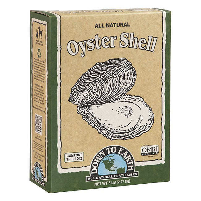 Down to Earth Oyster Shell – Organic Calcium Fertilizer for Garden & Indoor Plants