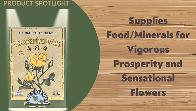 Down to Earth Rose & Flower Mix 4-8-4 – Organic Bloom Fertilizer