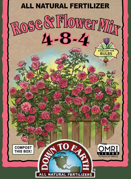 Down to Earth Rose & Flower Mix 4-8-4 – Organic Bloom Fertilizer