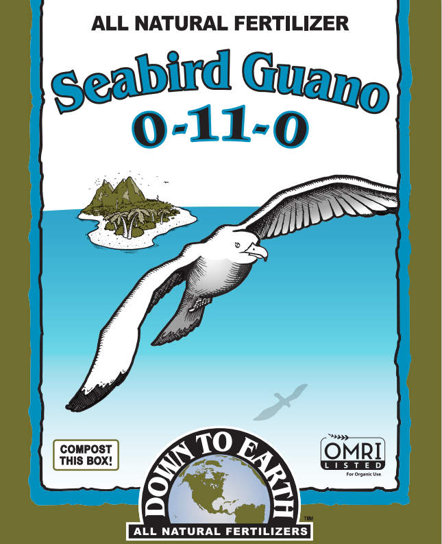Down to Earth Seabird Guano 0-11-0 – Organic Bloom Booster Fertilizer