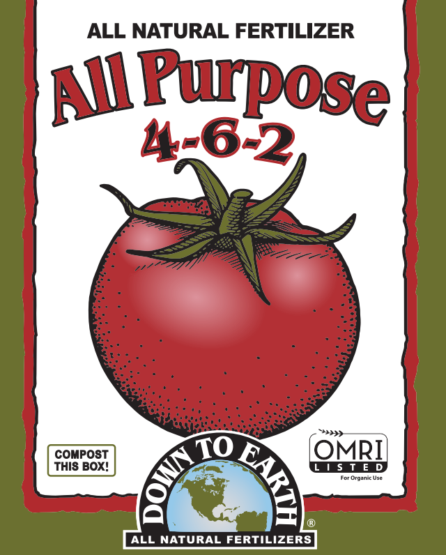 Down To Earth All Purpose 4-6-2 – Organic Fertilizer for Vegetables, Herbs & Flowers