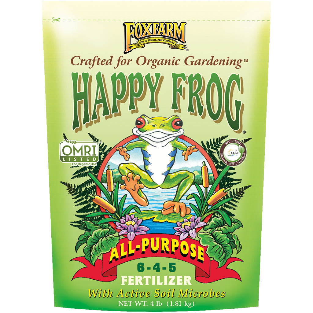 Fox Farm Happy Frog All Purpose Fertilizer 6-4-5 – Organic Soil & Plant Booster