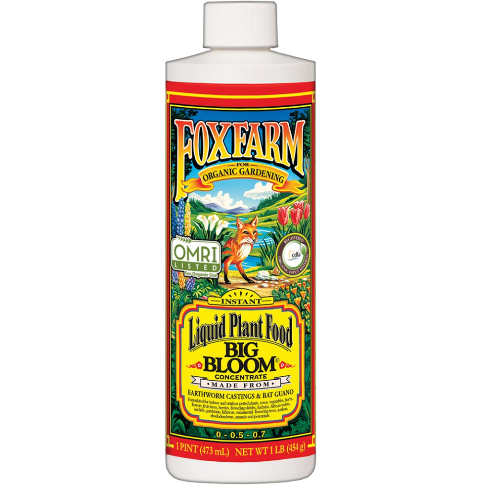 Fox Farm Big Bloom Organic Liquid Fertilizer 1 Quart – Bloom & Fruit Booster