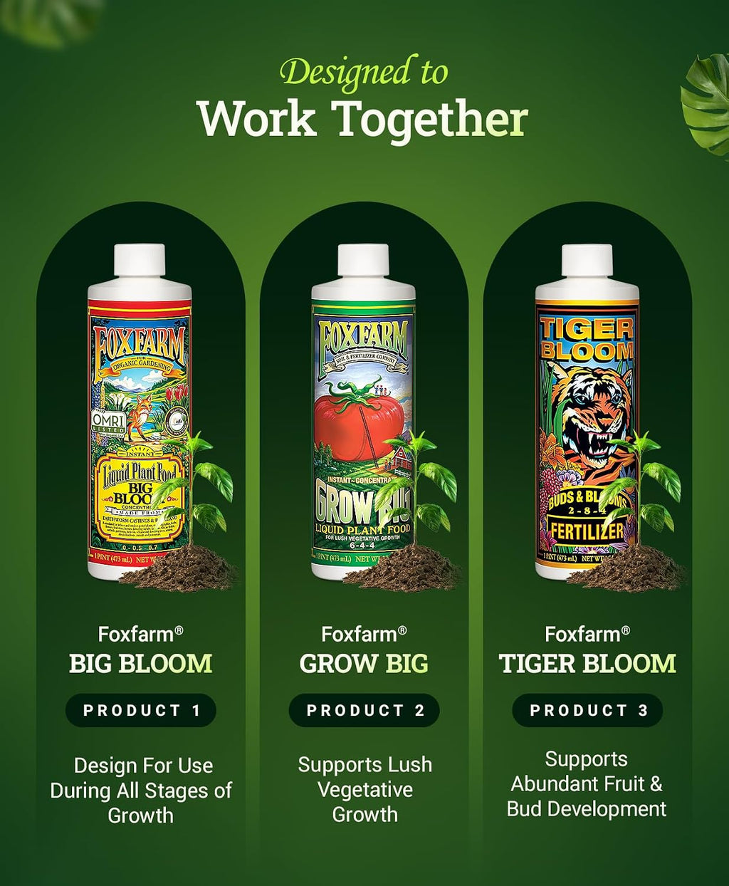 FoxFarm Dirty Dozen Starter Pack – 12-Piece Liquid & Soluble Plant Nutrient Set