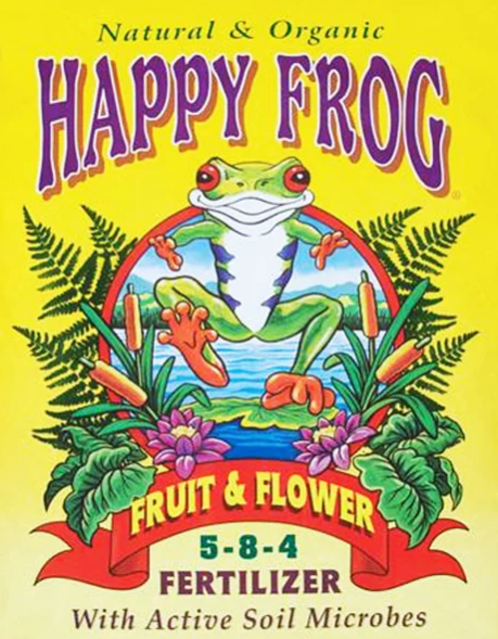 Fox Farm Happy Frog Fruit & Flower Fertilizer 4-9-3 – Organic Bloom Booster for Plants