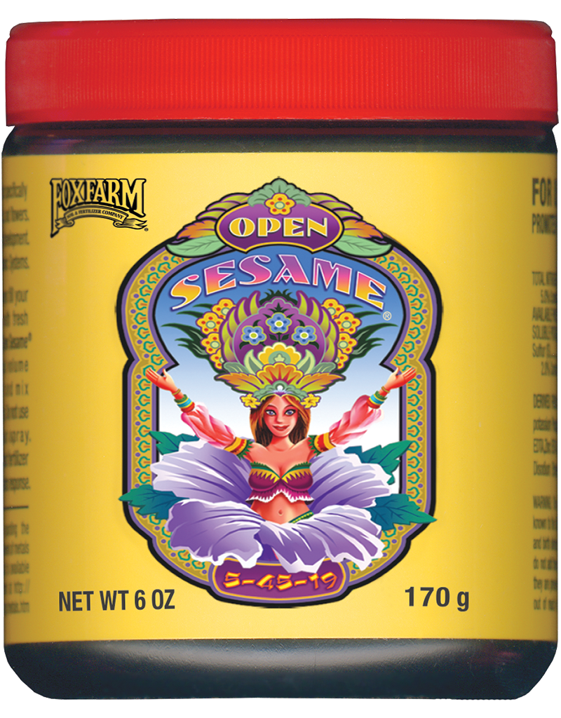 Fox Farm Open Sesame Soluble Fertilizer 1 lb | Early Flowering Nutrient for Vegetables & Indoor Plants