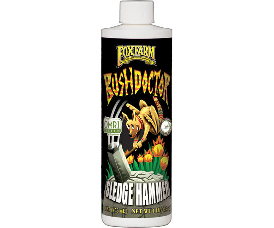 Fox Farm SledgeHammer Nutrient Rinse 1 Pint – Soil & Hydro Flush Solution