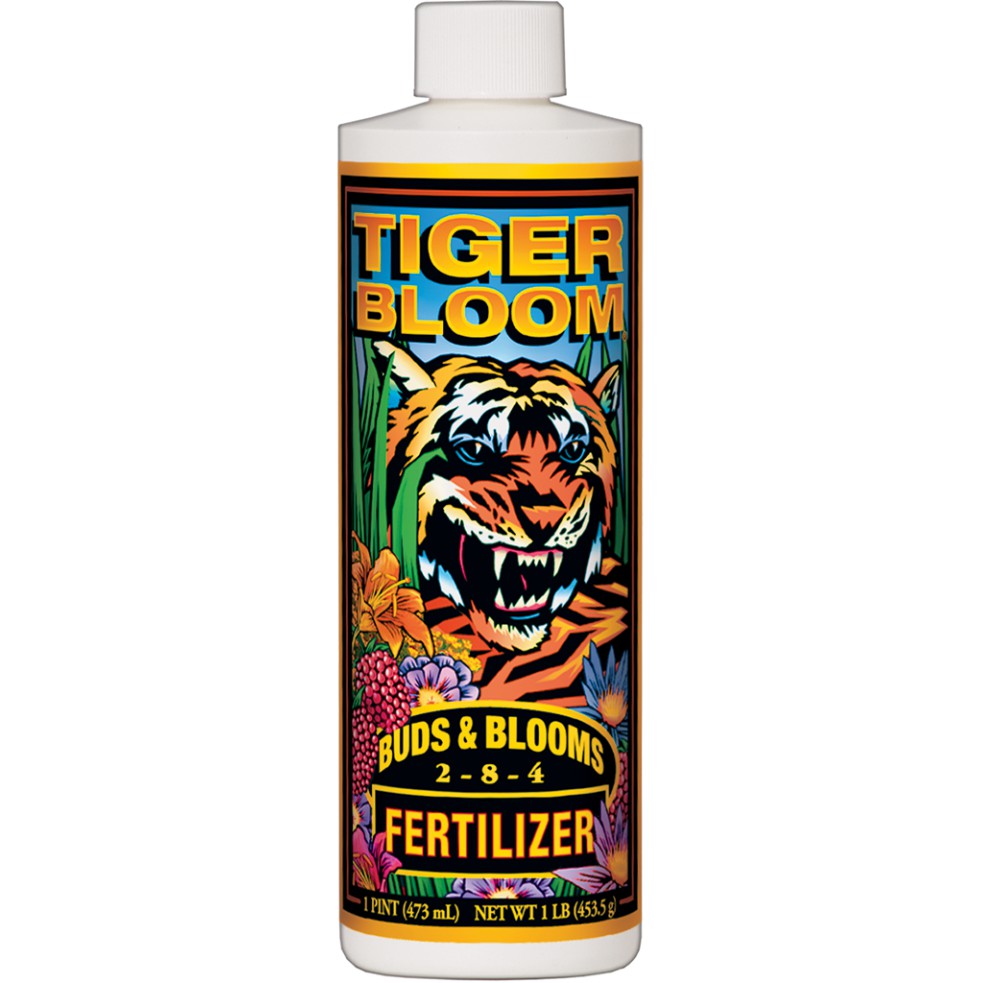 Fox Farm Tiger Bloom Liquid Fertilizer 1 Quart – Phosphorus-Rich Bloom Booster for Vegetables & Indoor Plants