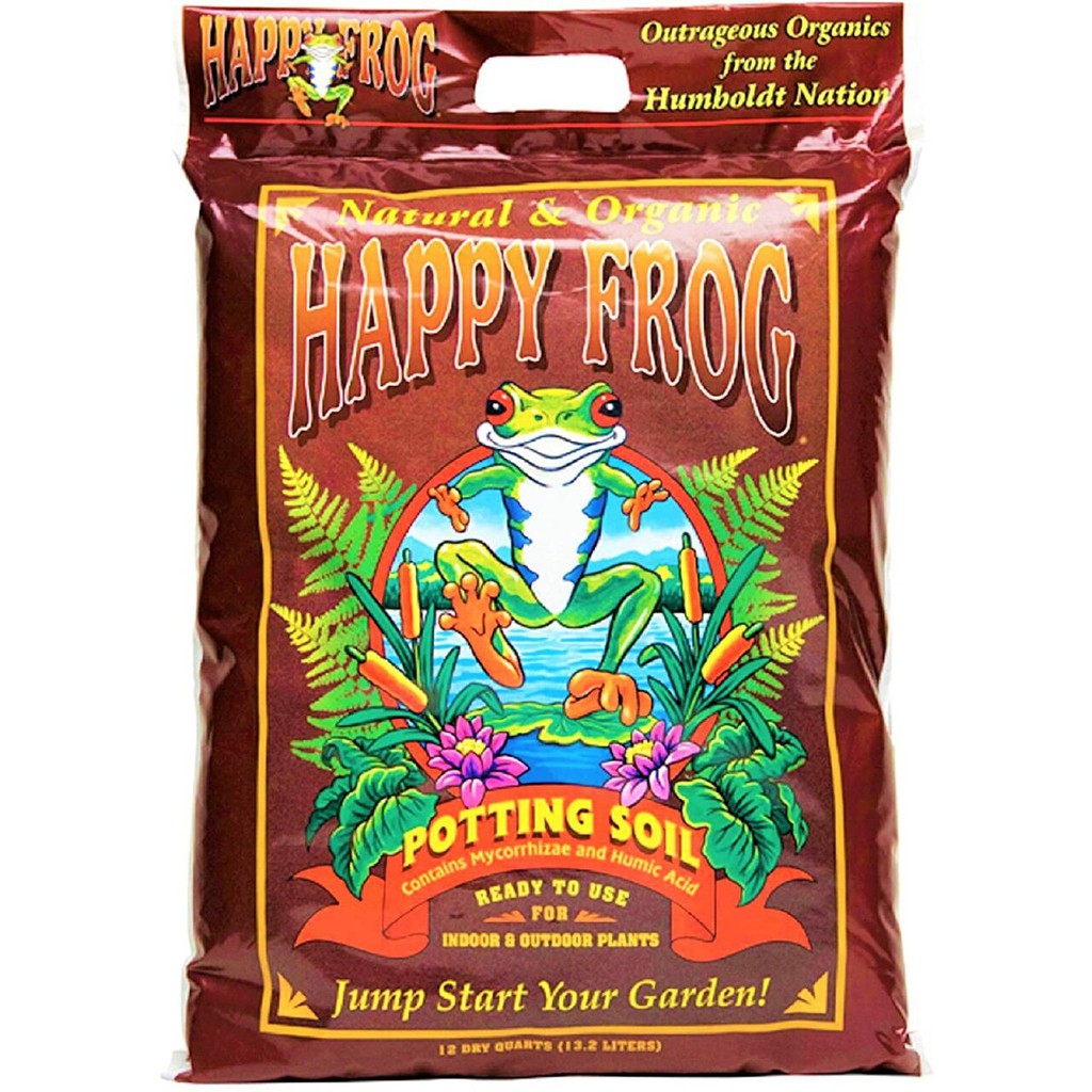 Fox Farm Happy Frog Potting Soil 12 Quarts – Organic Mix for Indoor & Outdoor Gardening