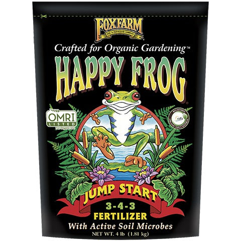Fox Farm Happy Frog Jump Start Fertilizer 3-4-3 | Organic Blend for Seedlings & Transplants