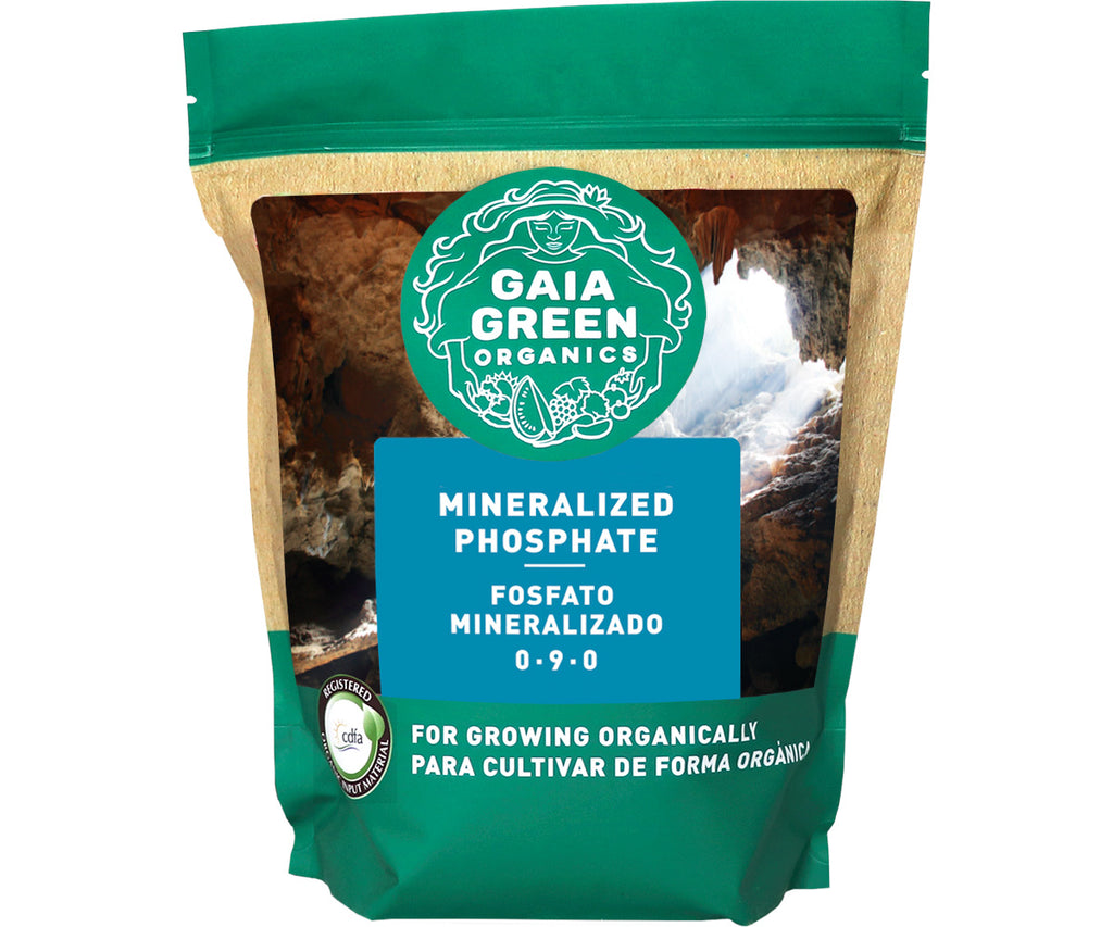Gaia Green Mineralized Phosphate 250g – Organic Phosphorus Fertilizer for Vegetables, Herbs & Flowering Plants (0-9-0)