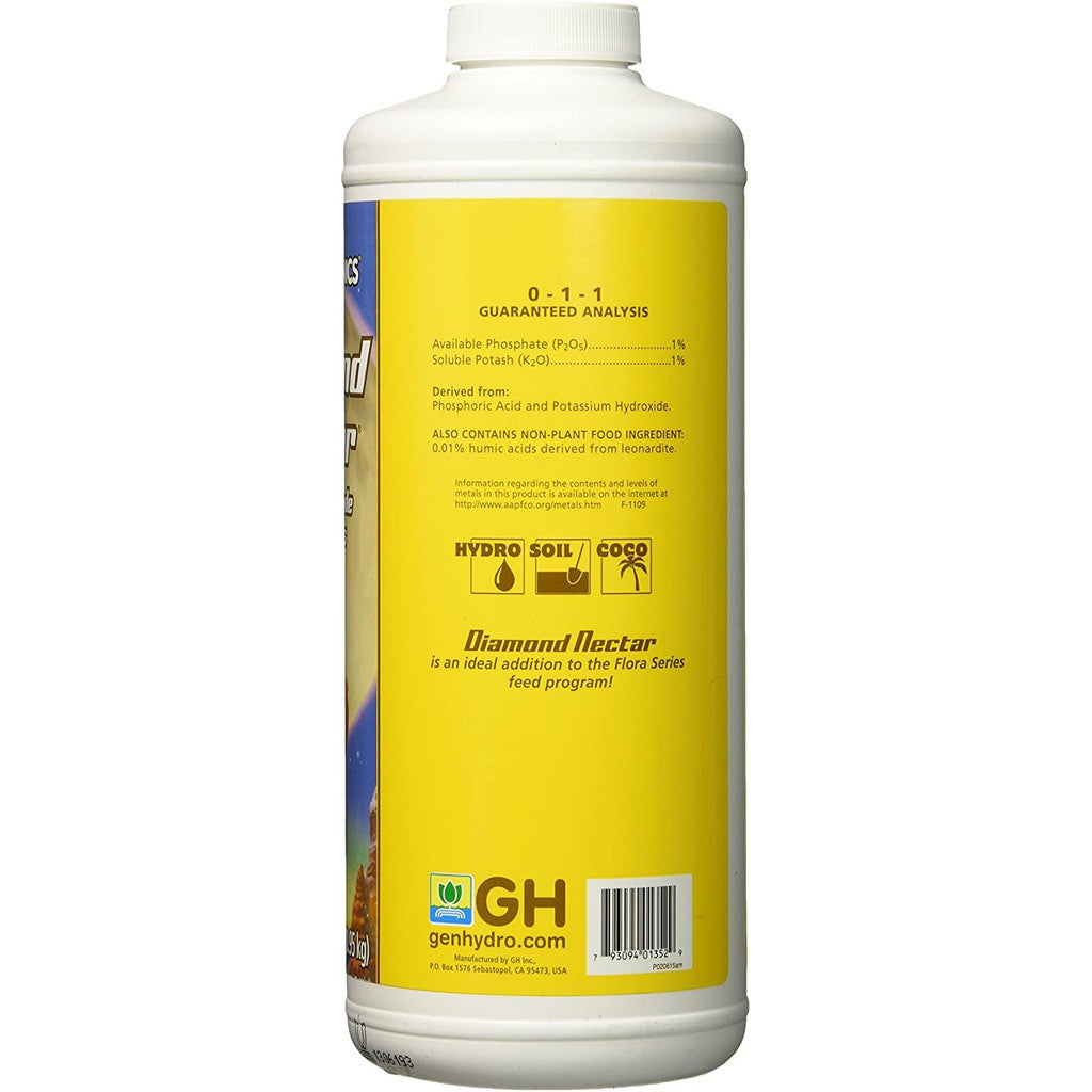 General Hydroponics Diamond Nectar 0-1-1 – Humic Acid Supplement for Plants