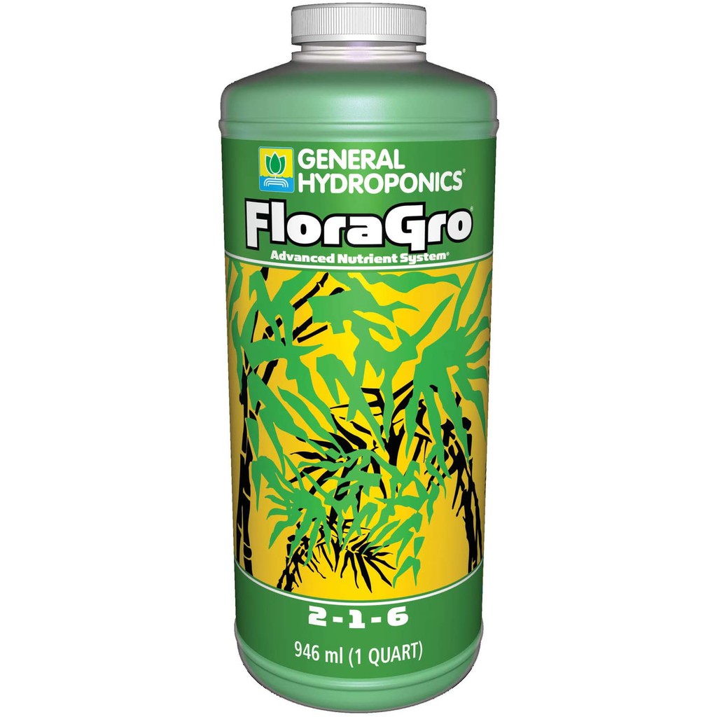 General Hydroponics FloraSeries (FloraMicro, FloraGro, FloraBloom) – 3-Part Nutrient Set for Indoor Plants