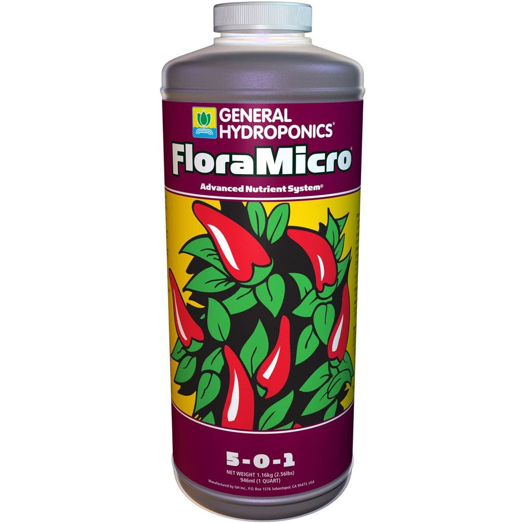 General Hydroponics FloraSeries (FloraMicro, FloraGro, FloraBloom) – 3-Part Nutrient Set for Indoor Plants