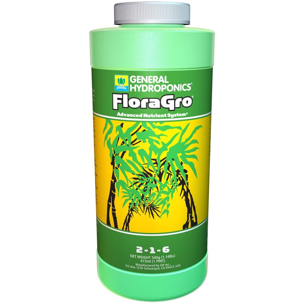 General Hydroponics FloraSeries (FloraMicro, FloraGro, FloraBloom) – 3-Part Nutrient Set for Indoor Plants