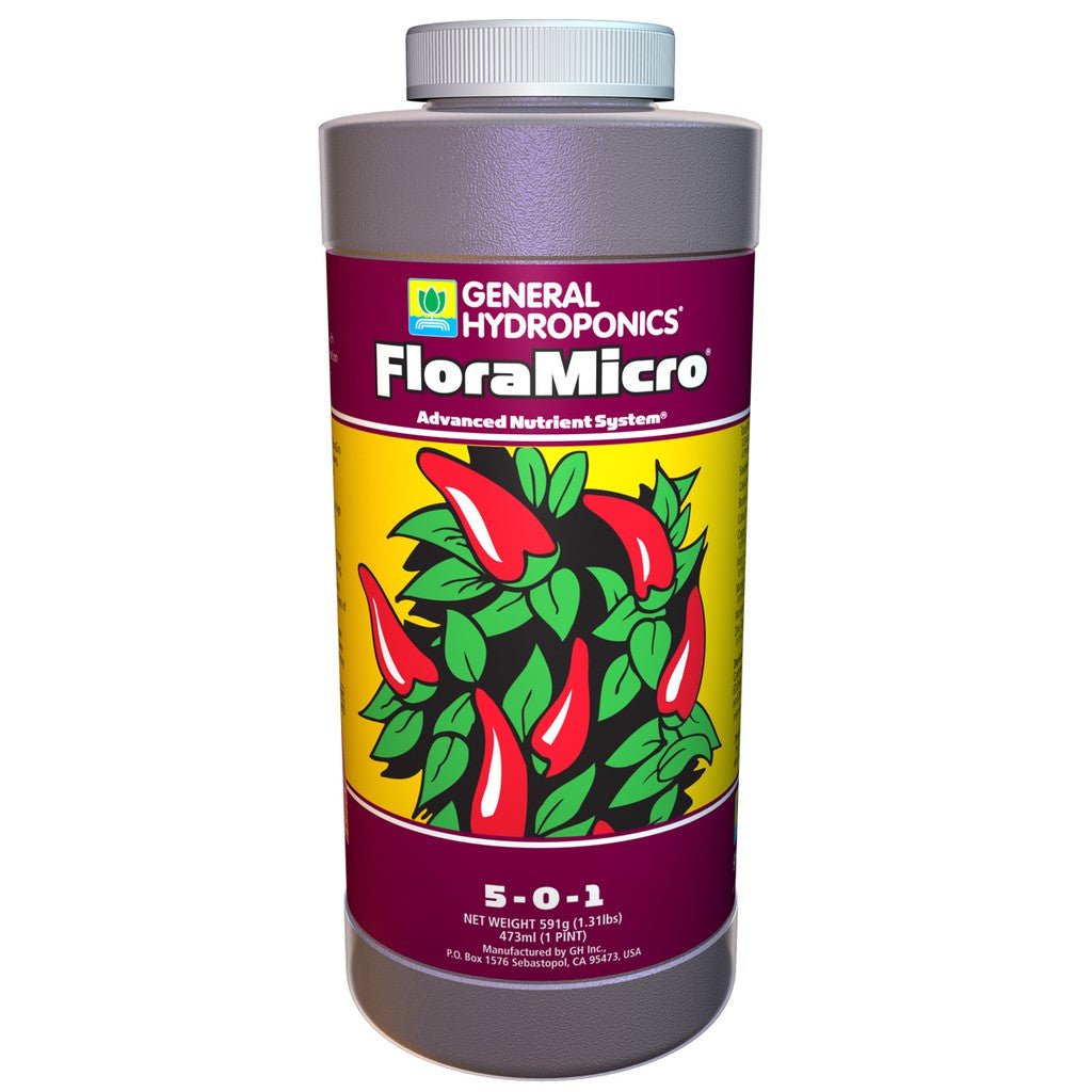 General Hydroponics FloraSeries (FloraMicro, FloraGro, FloraBloom) – 3-Part Nutrient Set for Indoor Plants